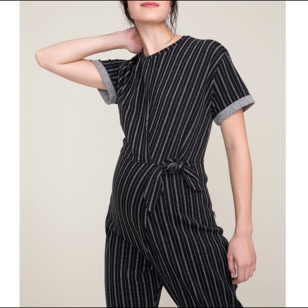 NWOT Hatch maternity jumpsuit in denim blue!
